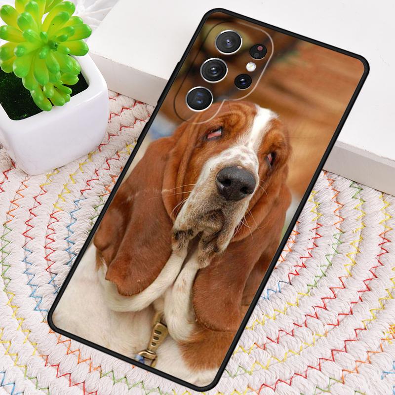 Basset Hound Dog Puppy Phone Case for Samsung Galaxy note 10 pro S26 Ultra S23 S24 FE S25 S21 S22 PLUS shockproof Cove