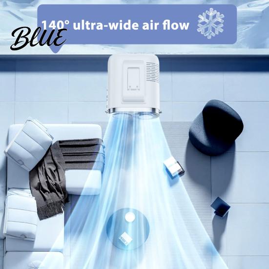 Handfree Personal Fan Portable Waist Fan Rechargeable Body with Flashlight Wireless Clip-on USB Powered for Neck Belt Hip Outdoor Work Travel