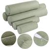 Hot Polyester Fiber Body Pillow Cover (No Filling) Empty Round Bolster Pillowcase Bed Sofa Neck Back Waist Support Cushion Cover