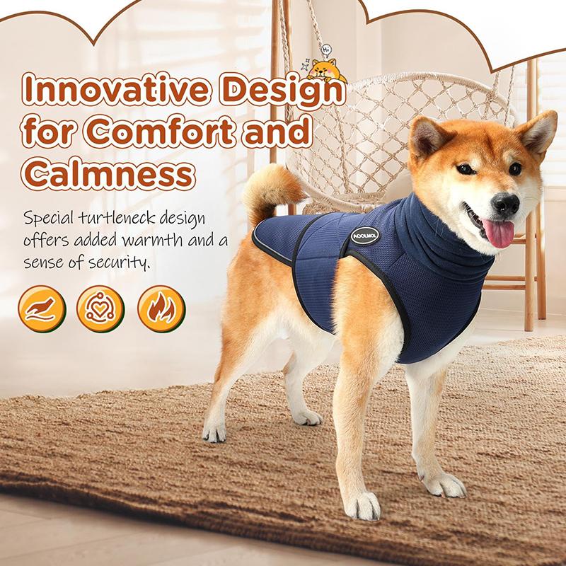 Dog Anxiety Vest And Coat, Vet Visits And Separation - Keep Pet Calm, Dog Jacket For Thunder, Fireworks, Anti Anxiety Vest