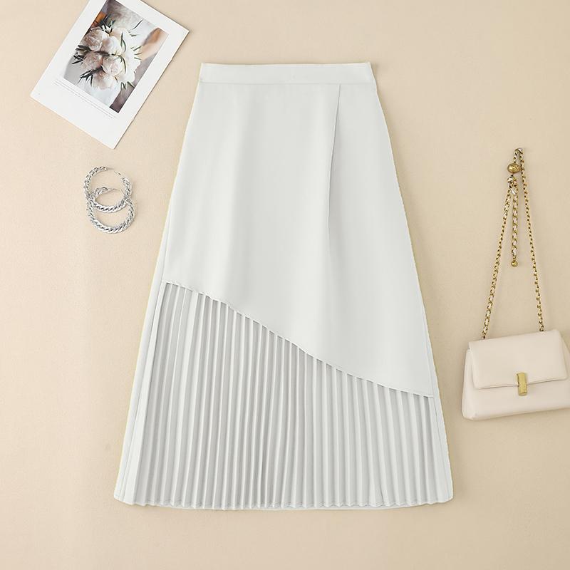 ZANZEA Dámské letní ležérní plisované sukně v patchworkovém stylu a jednobarevném provedení