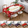 Delicate Table Cloths Absorbent Oilproof Polyester Xmas Protective Table Covers for Kitchen
