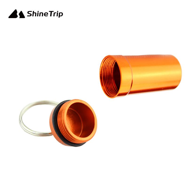 Portable Waterproof Aluminum Alloy Pill Box - Travel Size