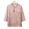 Elegant New Chinese Style Floral Summer Shirt for Women