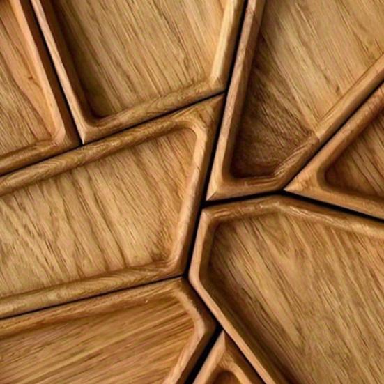 Dřevěný puzzle servírovací podnos s 8 odnímatelnými přihrádkami Ovoce Ořechy Maso Dipy Podnos na jídlo Talíř na koktejlovou párty