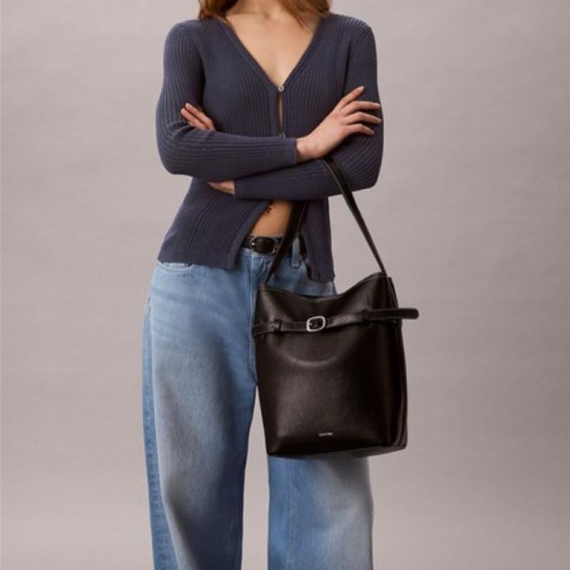 Calvin Klein Women S Medium Bucket Bag With Buckle 4f3551g Ub1 