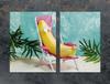 PIANO COTTURA PROTETTIVO IN VETRO 75x52 BANANA