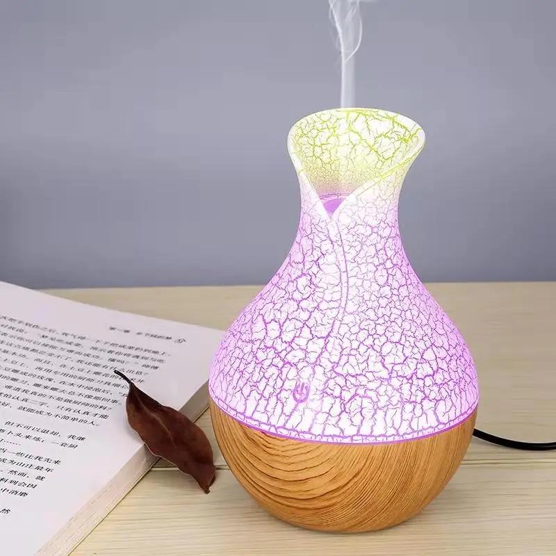 130ML Wood Grain Humidifier Fragrance Aroma Diffuser Atomizer USB Household Humidifier Hydrating Instrument Desktop Humidifier