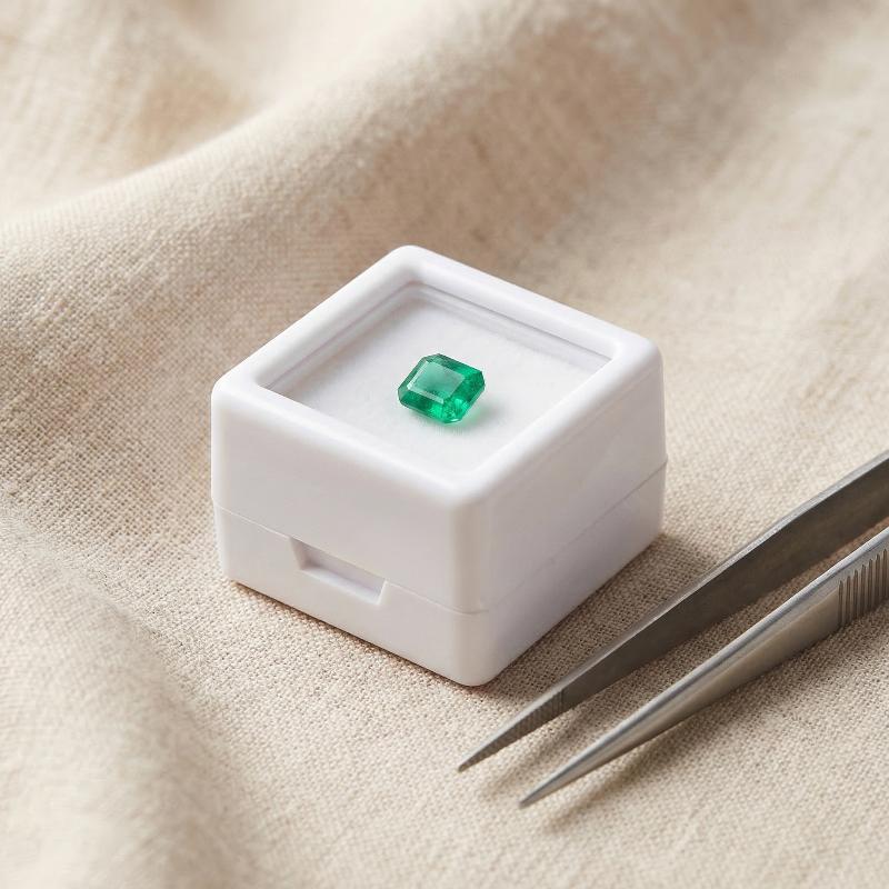 10 sztuk organizer na biżuterię z diamentami pudełko do pakowania kamieni szlachetnych DIY pudełko na pierścionek z diamentem etui na biżuterię 2 cm kamień szlachetny cyrkonia pudełko na prezent