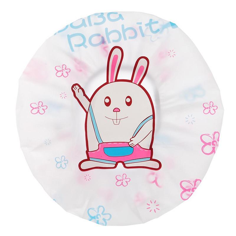 

1 шт., симпатичная мультяшная банная шапочка, утолщенная водонепроницаемая и масляная шапочка для душа, аксессуары для ванной комнаты, принадлежности для спа-салона