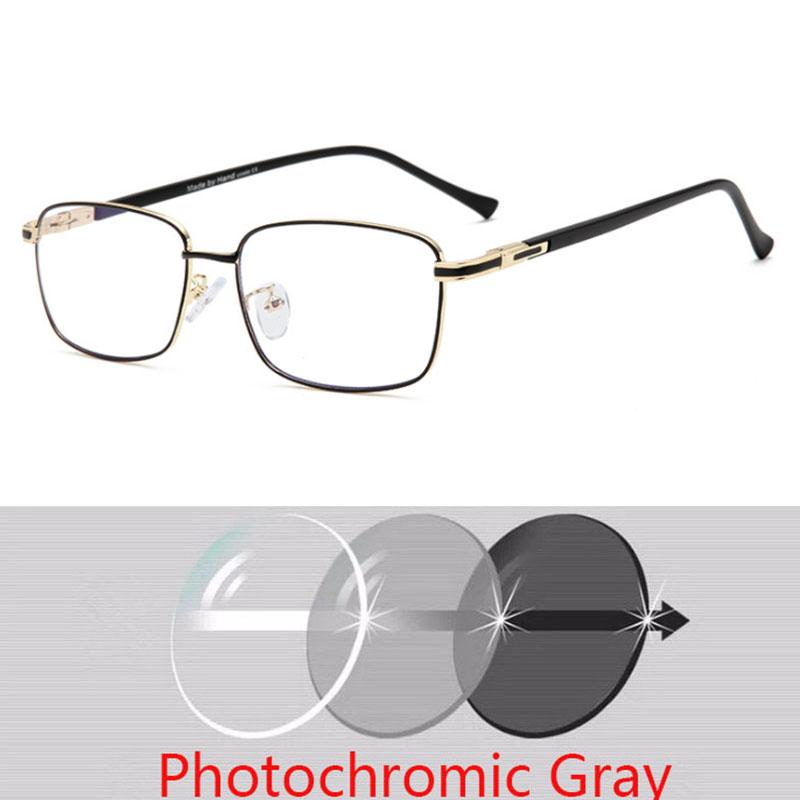Square Glasses Women Men Metal Eyeglasses Gold Silver Myopia Optical Spectacles Ladies Clear Glasses 0 -0.5 -1.0 -2.0 To -6.0