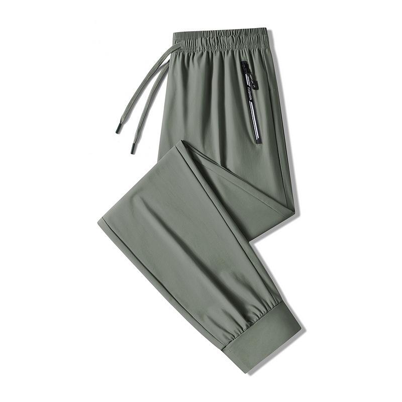 Men's Quick-Dry Ice Silk Joggers - Summer Casual Loose Fit Pants