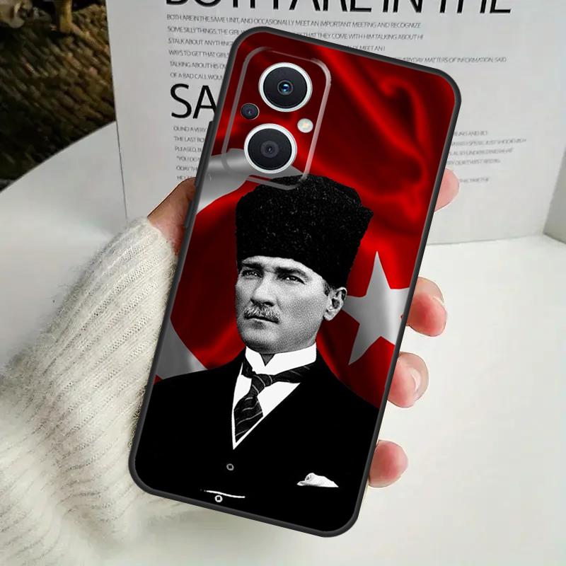 Turkey Mustafa Kemal Ataturk Case For OPPO Reno 12F 13F 14F 10 11 12 13 14 Pro 8T 7 8 Lite OPPO Find X6 X5 X8 X9 Pro Cover