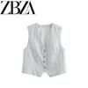 Jnleaog Summer New Arrival Women's Clothing Fashion Style French Style Fashion All-Match Commute Style Casual Stripes Vest
