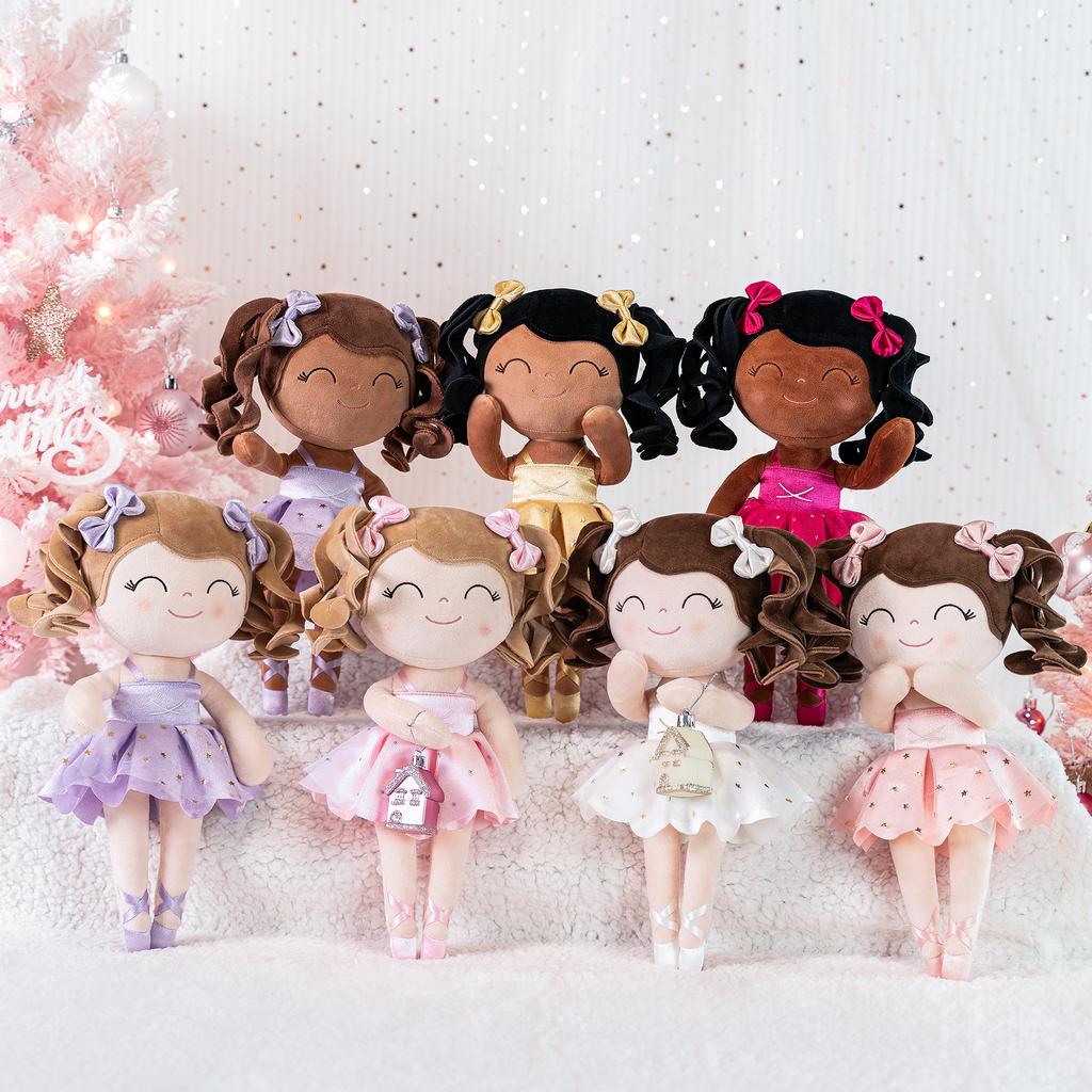 Brinquedos de pelúcia Novo design Bonecas bailarinas Cachos Bonecas Dreaming Girl Presentes para crianças Brinquedos macios Presente de aniversário para meninas