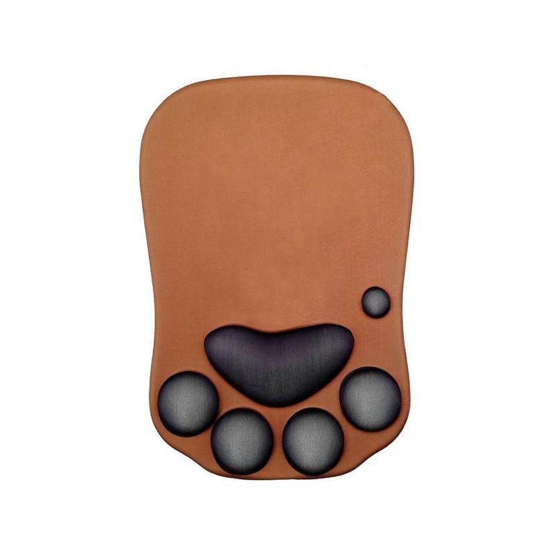 Wrist Rest Support for 3D Mouse Pad Cat's Paw Circle Coaster Gaming Mouse Pad Ergonomic Gel Memory Foam for Computer, Laptop