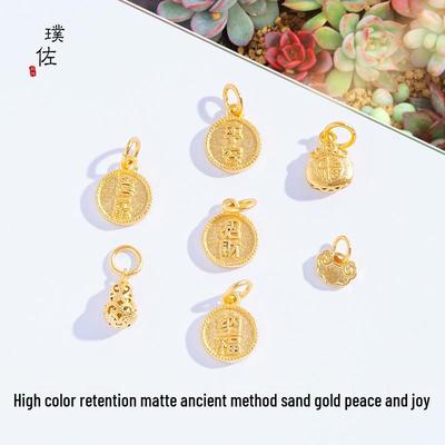 Gold Sandgestrahlte Glockenkürbis Ruyi Schale für Reichtum und Frieden