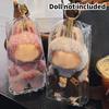 1Pc Transparent Mystery Box Keychain Wallet Organizer Box Labubu Dolls Storage Pouch Keychain Bag Storage Pouch