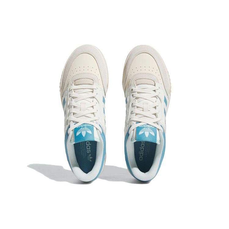 Adidas Originals Drop Step Non-Slip Wear-Resistant Lightweight Low-Top Skate Shoes Unisex Skate Shoes White Blue HQ7127