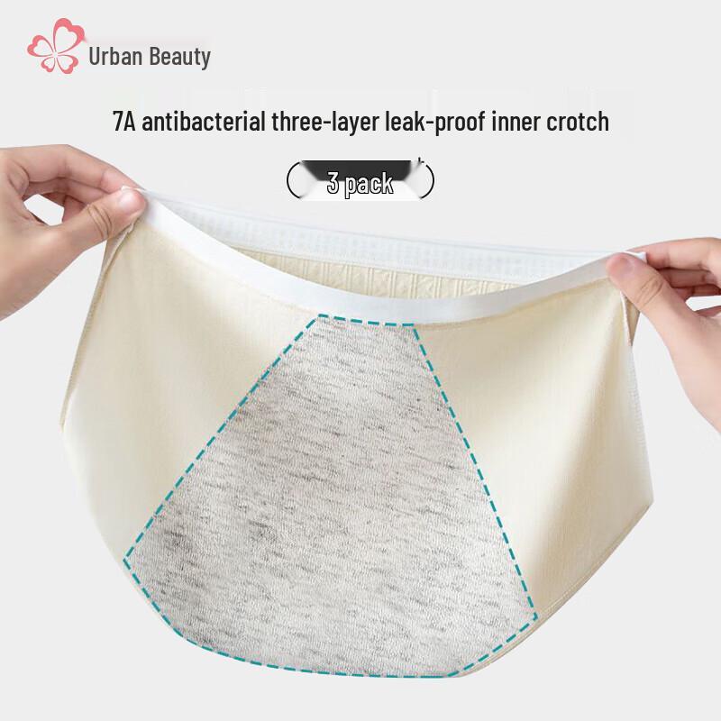 Urban Beauty Women's Class A Cotton Period Panties Multi-Pack
