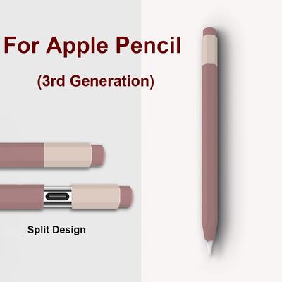 Silicone USB-C Touch Pen Sleeve Tablet Grip Cover for Apple Pencil 3rd Generation