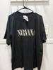Vintage Nirvana Shirt Mens XL Black Foil Logo Band Tee 90s Kurt Cobain