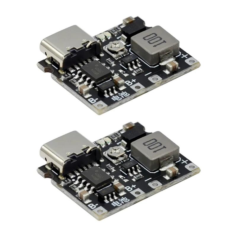 3.7V 18650 Lithiums Batteries Charging Module Boost Module with Adjustable 5V 9V Output 2A Current Steps Up Module