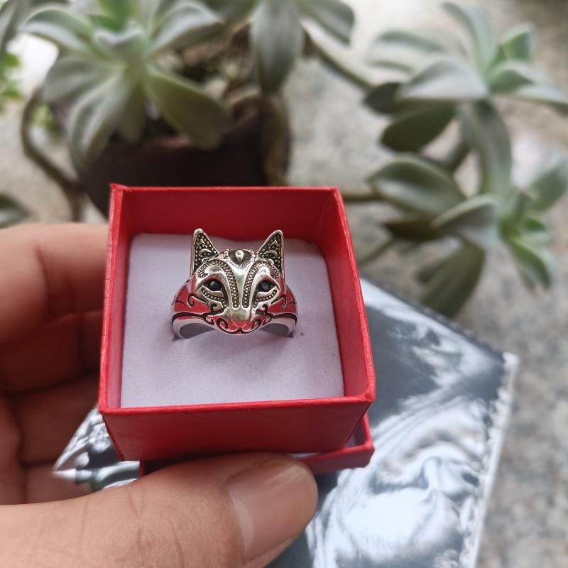 Buyee Copper Female Ring Finger Cute Fox Open Ring Women Fashion Animal Fine Jewelry Circle Gift