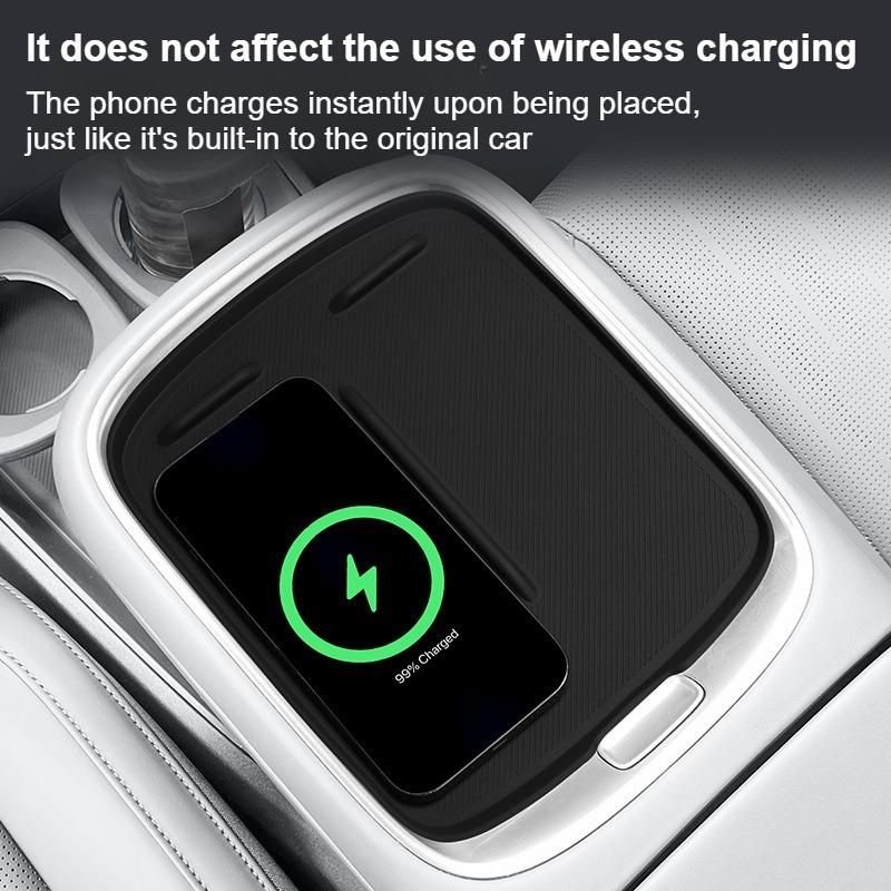 For Leapmotor B10 2025~2026 Wireless Charging Pad Silicone Anti-Slip Mats Auto Interior Anti Dirt Pad Accessiories For Leapmotor