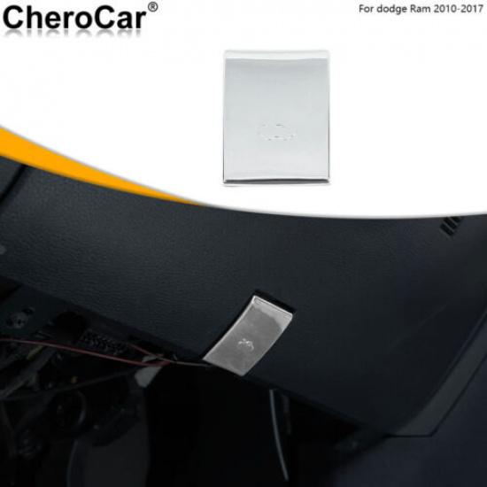 Car Hood Engine Switch Button Trim Cover Decor For 2010-17 Dodge RAM 1500 Chrome