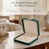 Large Capacity Jewelry Set Box Suede Like Material Multifunction Jewelry Storage Box With Lid Square Shape Jewelry Display Box