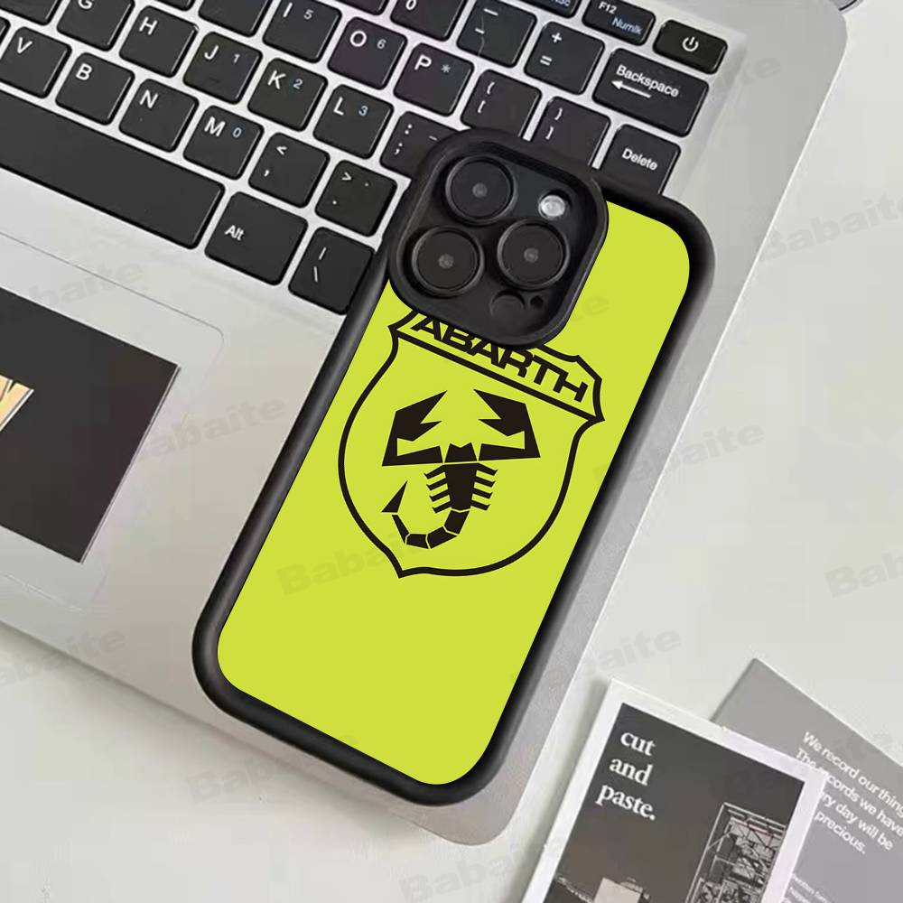 A-AbarthS-S Logo Phone Case For IPhone 17 16 15 14 13 12 11 Pro Max Mini Plus Soft TPU Back Cover