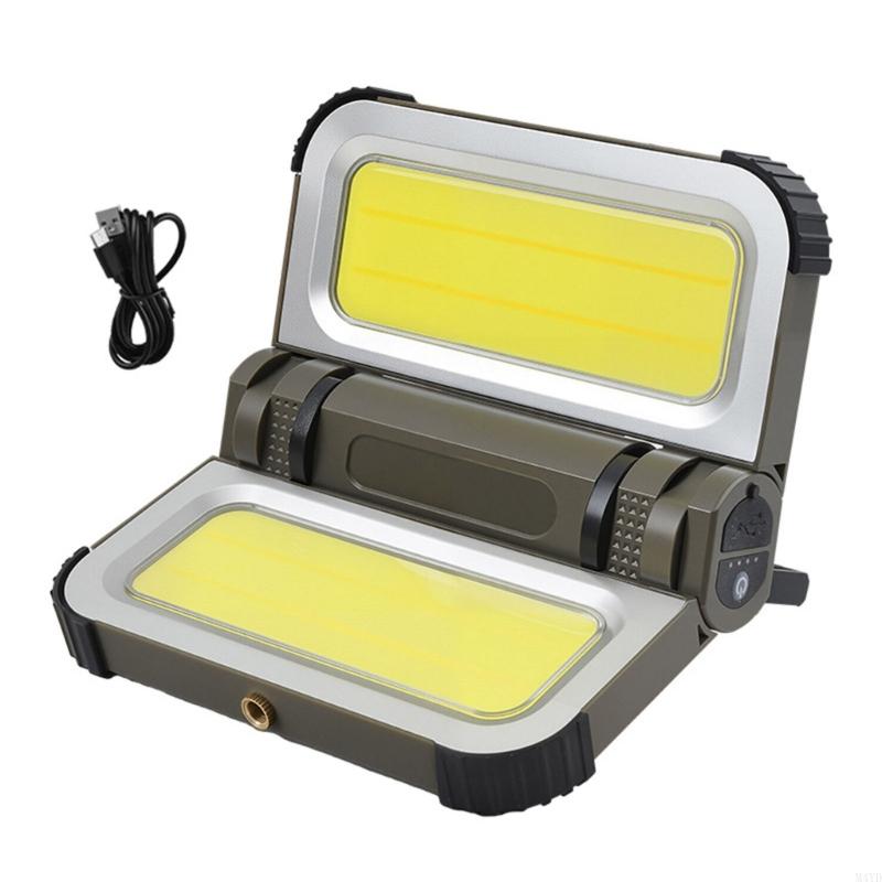 Rechargeable LED Work Light with Strong Magnet and IP65 Waterproof Rating Folding Lamp Suitable for Construction Sites M4YD