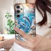 Starry Sea Dolphin Adventure Case For Samsung S26 S25 S24 Ultra S23 S22 S21 FE A15 A16 A17 A35 A36 A37 A54 A55 A56 A57 5G Leather Texture Cover