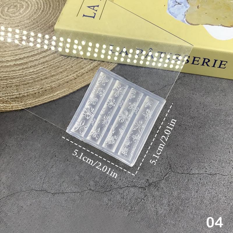 

3D Nail Mold Ice Flower Bread Jellyfish Fox Eyeball Stamping Stencils Uv Gel Polish Art Mould Silicone Carving Tool Diy Design 4