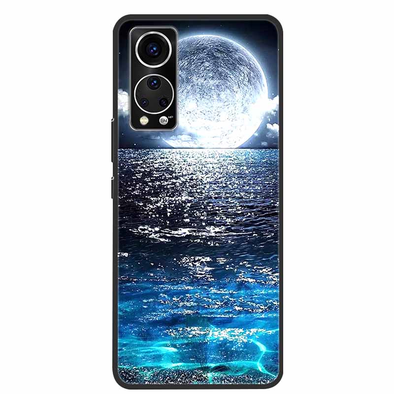 Für ZTE Axon 30 Handyhülle Cover Cooler Wolf Löwe Tiger Schwarzes Silikon Weiche Hülle Für ZTE Axon 30 Rückabdeckung Hülle Axon30 5G Hülle