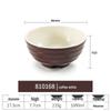 Net Celebrity Melamine Ramen Bowl: Two-Tone Creative Design, Large, Ideal for Mala Tang and Rice Noodles