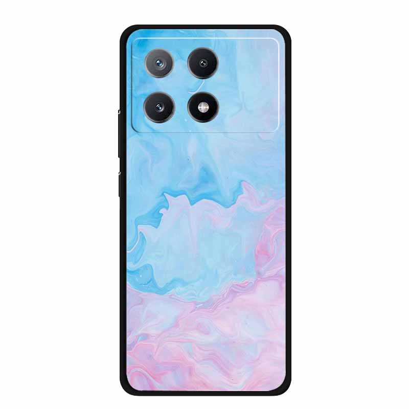 Marble Pattern Phone Case for Poco X6 Pro Clear Edge Cover Funda for Xiaomi Poco X 6 Pro Soft Transparent Coque Color Back Shell