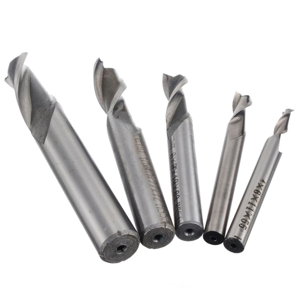 Tools 1-12mm Machine Tool CNC Straight Shank Woodworking Drill Bits Milling Cutters Mill Cutter