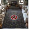 Brentford Football Print Crystal Velvet Rug, Comfortable Water Absorbent Non Slip Indoor Floor Carpet