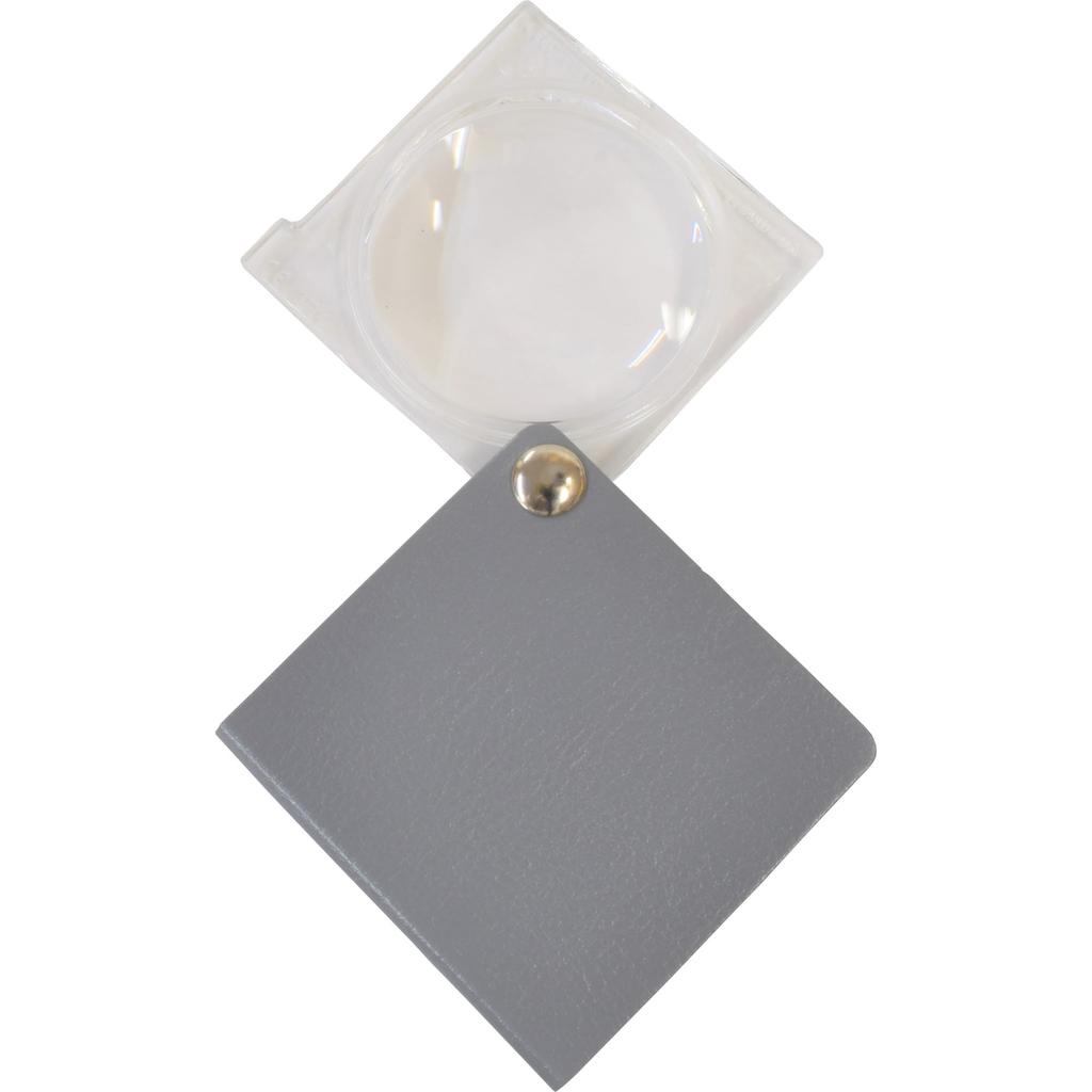 Eschenbach ESCHENBACH Portable Magnifying Glass, Economical Handheld Magnifier, Smoke Gray, Blister Pack, 3.5x Magnification, 1730-231B