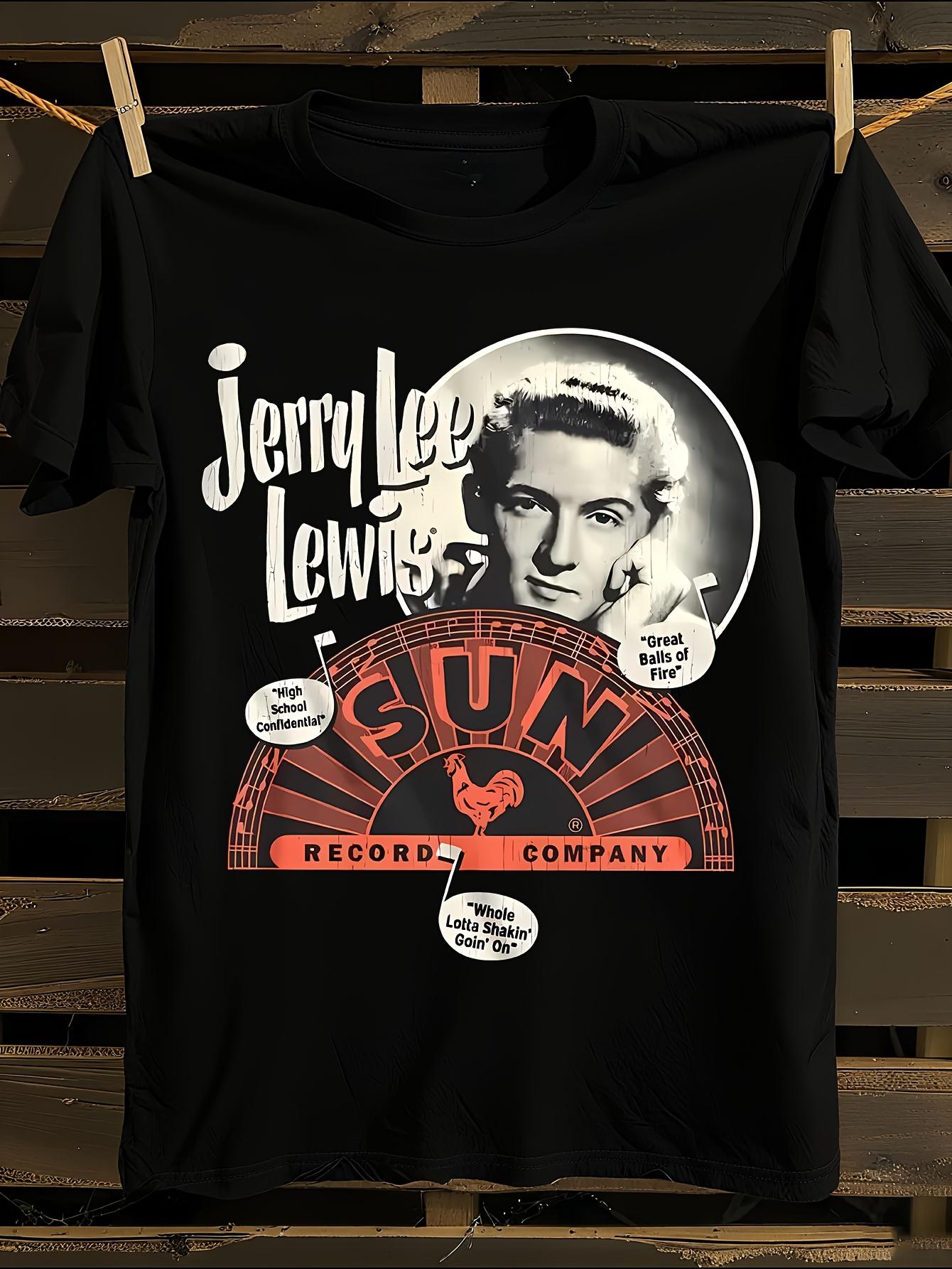 Jerry Lee Lewis Sun Records Vintage Music T-shirt XL