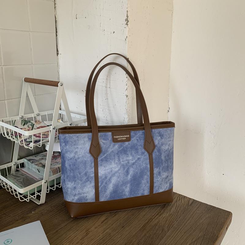 

Summer new high-value commuter bag women s shoulder bag fashion messenger large-capacity tote bag синий