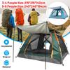 Blue/Green Outdoor Waterproof Automatic 5-8 Person Outdoor Camping Tent Four Doors Double Layer Tent New