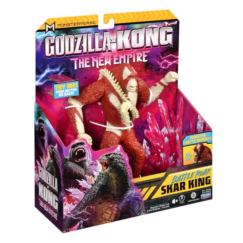 Playmates Toys Godzilla x Kong Battle Roar Scarking Figur, 18 cm
