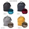 Anello Grande Regular Backpack Navy 口金 Design Durable Fabric Stylish Travel Bag