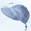 Adjustable Drawstring Wide Brim Hat Summer Sun Hat Solid Color Fisherman Hat for Adult Teens Skin-friendly Outdoor Hat