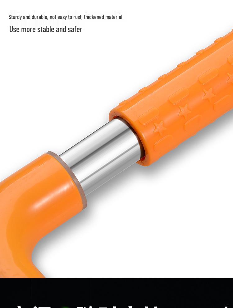 Bară de sprijin în formă de U pentru baie pentru vârstnici - Mâner de duș/toaletă din nailon fără bariere