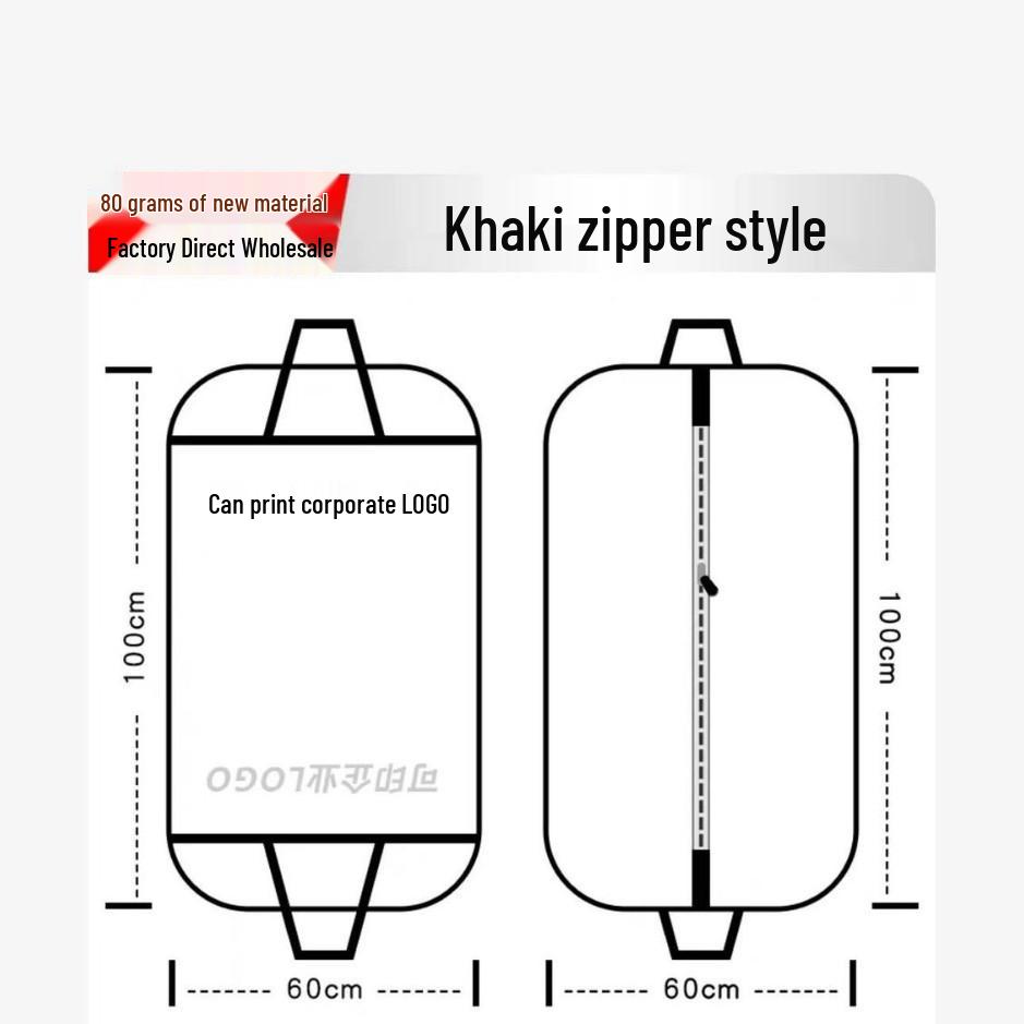 Foldable Non-Woven Dustproof Suit & Coat Bag for Travel and Storage