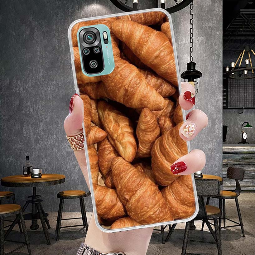 Food Fries Beer Cheese Sushi Cookie Soft Phone Case For Xiaomi Redmi Note 15 14 14S 13 12 Pro Plus 12S 11 11S 11E 10 10S 11T 5G